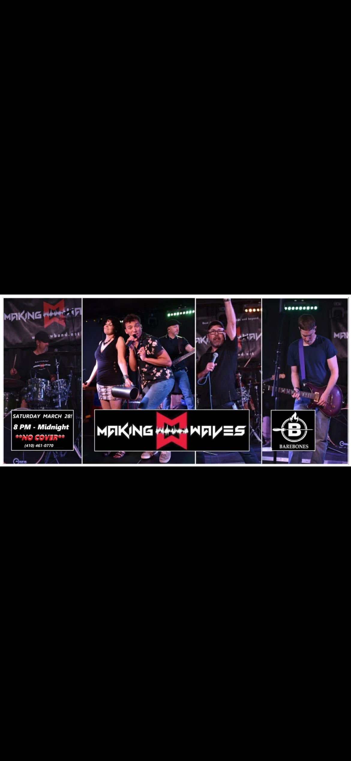 MAKING WAVES AT BARE BONES BAR & GRILL